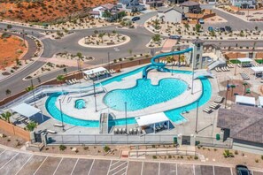 A heated pool