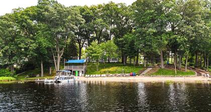 Lakefront Estate w/ Beach & Boat • Sleeps 30 • Near IN Dunes National Park