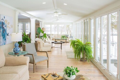 Lakefront Estate w/ Beach & Boat • Sleeps 30 • Near IN Dunes National Park