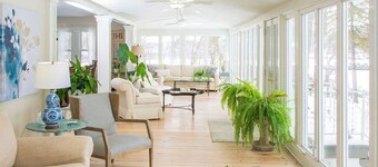 Lakefront Estate w/ Beach & Boat • Sleeps 30 • Near IN Dunes National Park