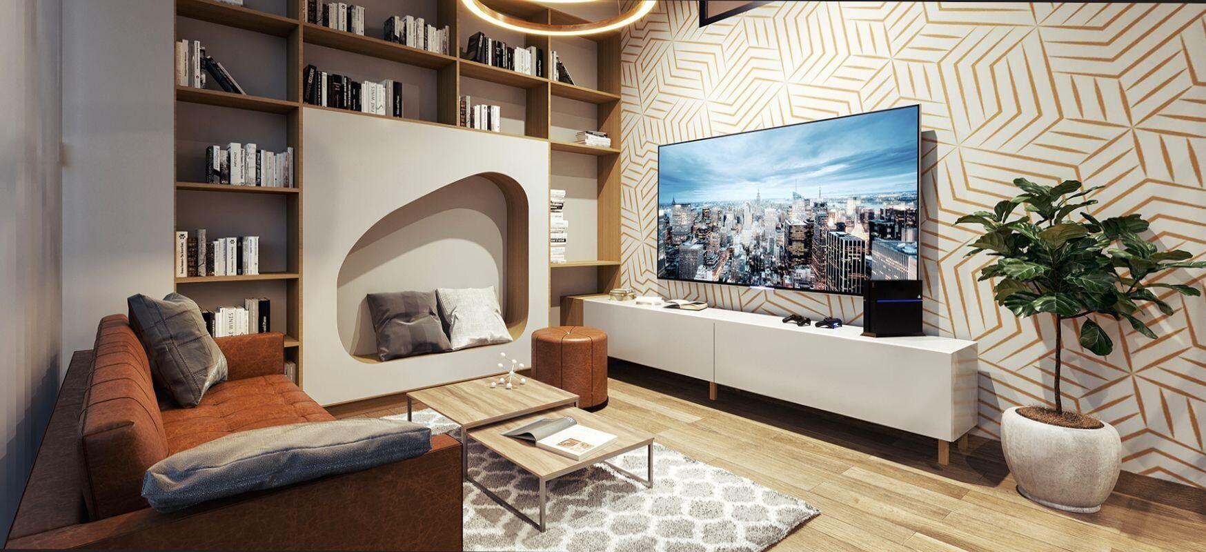 Leilighet – deluxe | Oppholdsområde