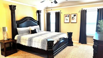 4 bedrooms, iron/ironing board, free WiFi