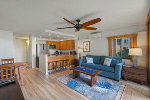 Smart-tv, een dvd-speler en een stereo