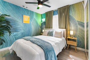 4 dormitorios, tabla de planchar con plancha, wifi y ropa de cama