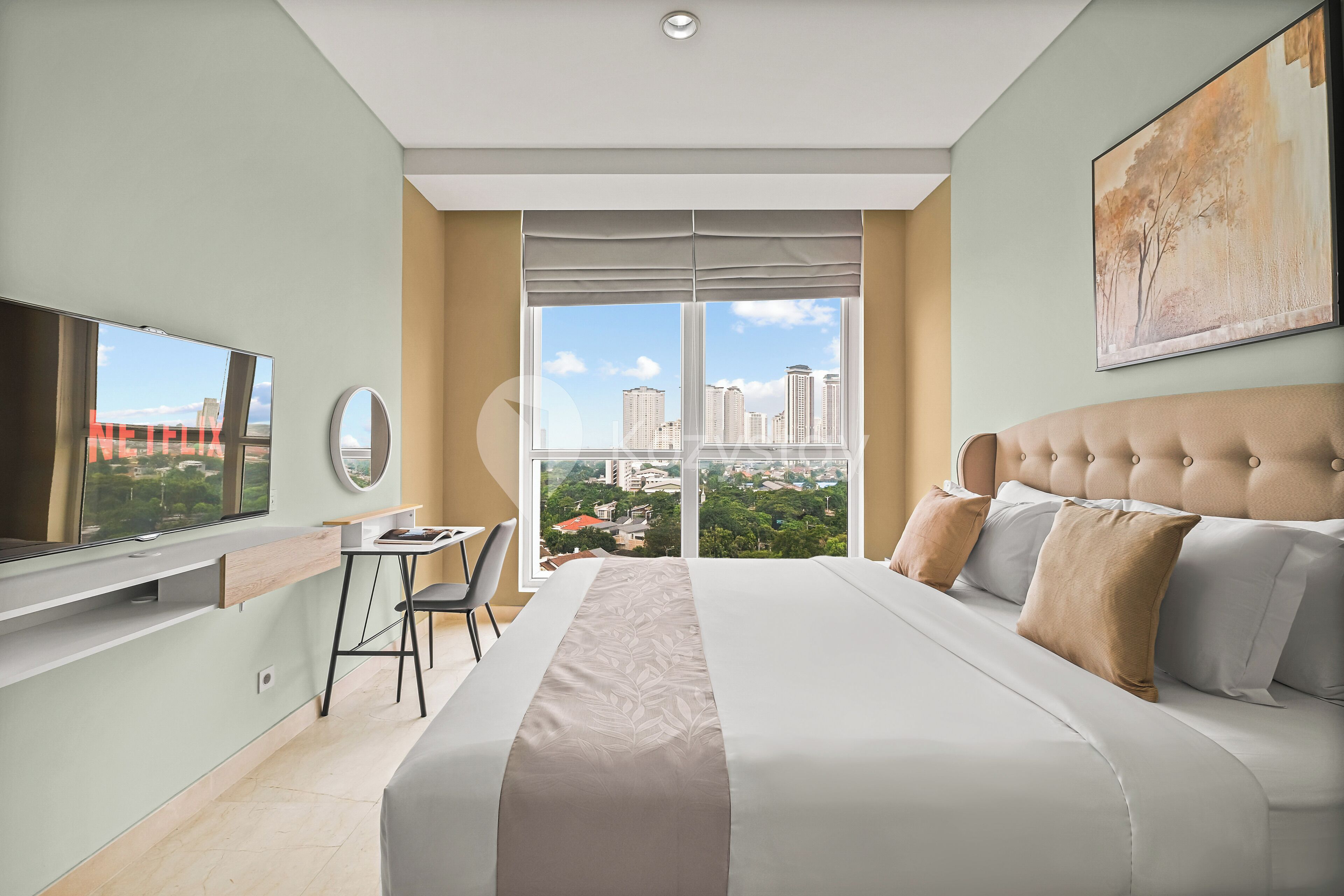 Apartemen, 2 kamar tidur, pemandangan kota | Pemandangan dari kamar