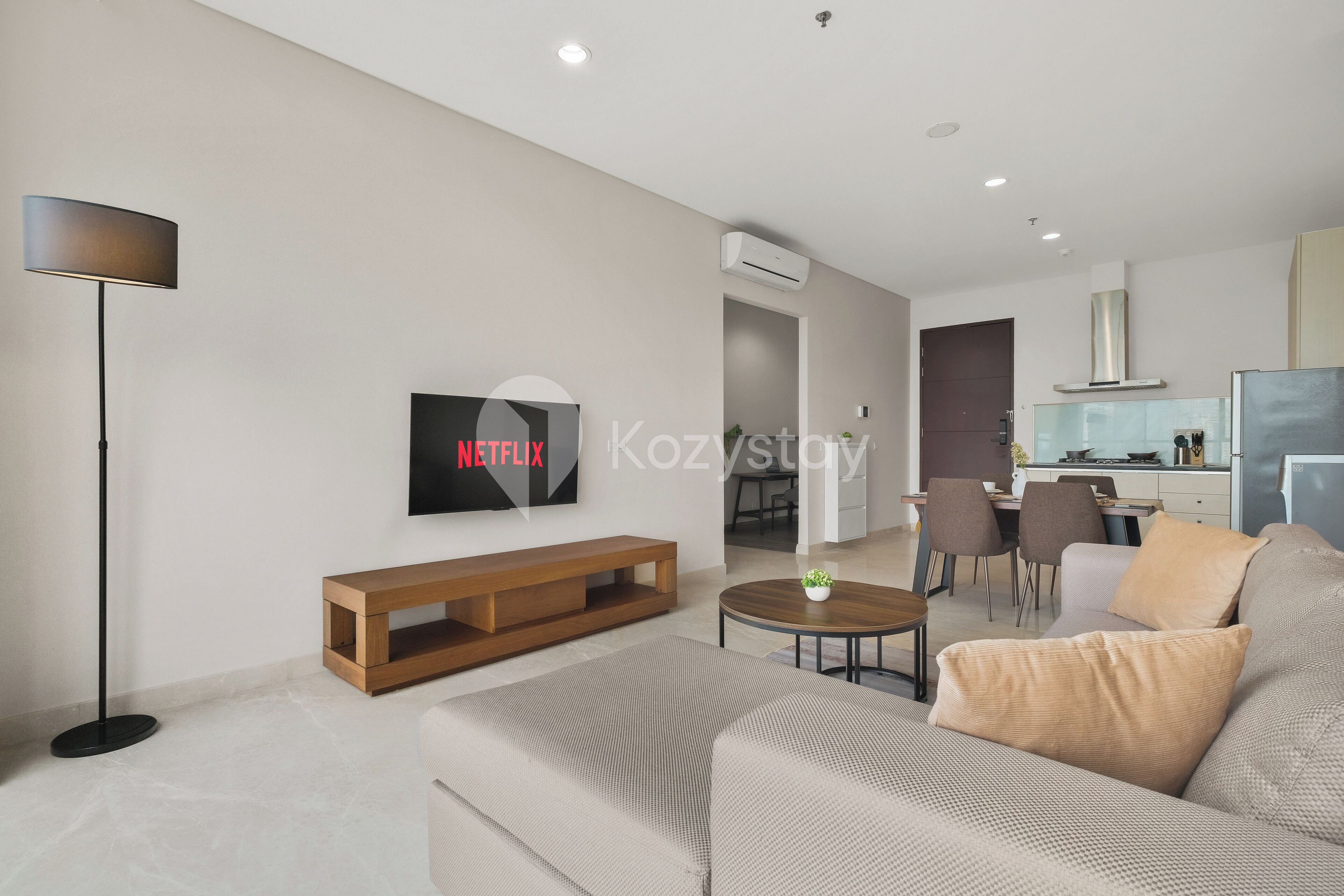 Apartemen, 2 kamar tidur, pemandangan kota | Area keluarga | Smart TV 50-inci dengan saluran TV kabel, Netflix, dan layanan streaming