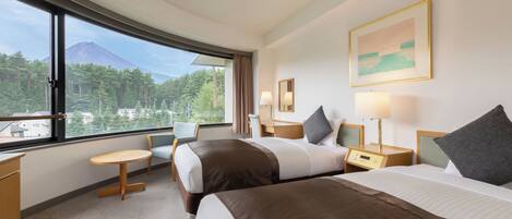 Corner Twin Mt.Fuji View, Non smoking | Free WiFi, bed sheets