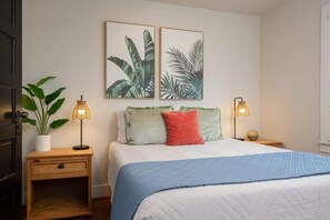 2 bedrooms, iron/ironing board, travel crib, WiFi