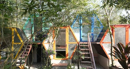 Honeycomb Bungalow: Secluded Garden Retreat at an Authentic Village Homestay