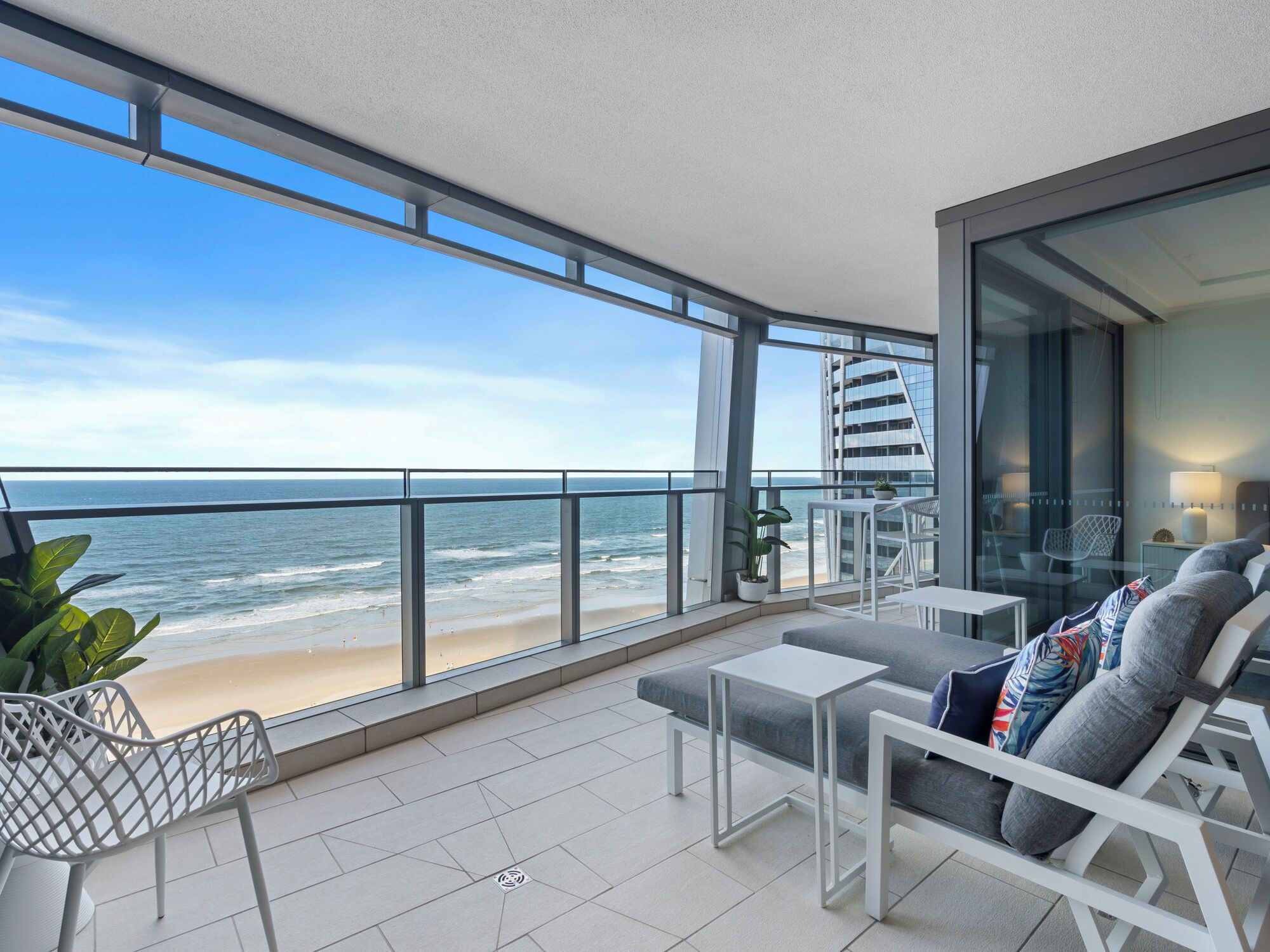 Elite Apartment, 1 Bedroom, Ocean View | Terrace/patio