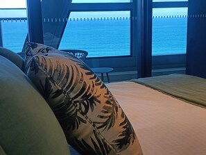 Executive Apartment, Ocean View | Premium bedding, blackout curtains, iron/ironing board, free WiFi