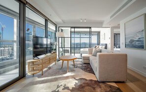 Superior Apartment, Balcony, Canal View | Living area