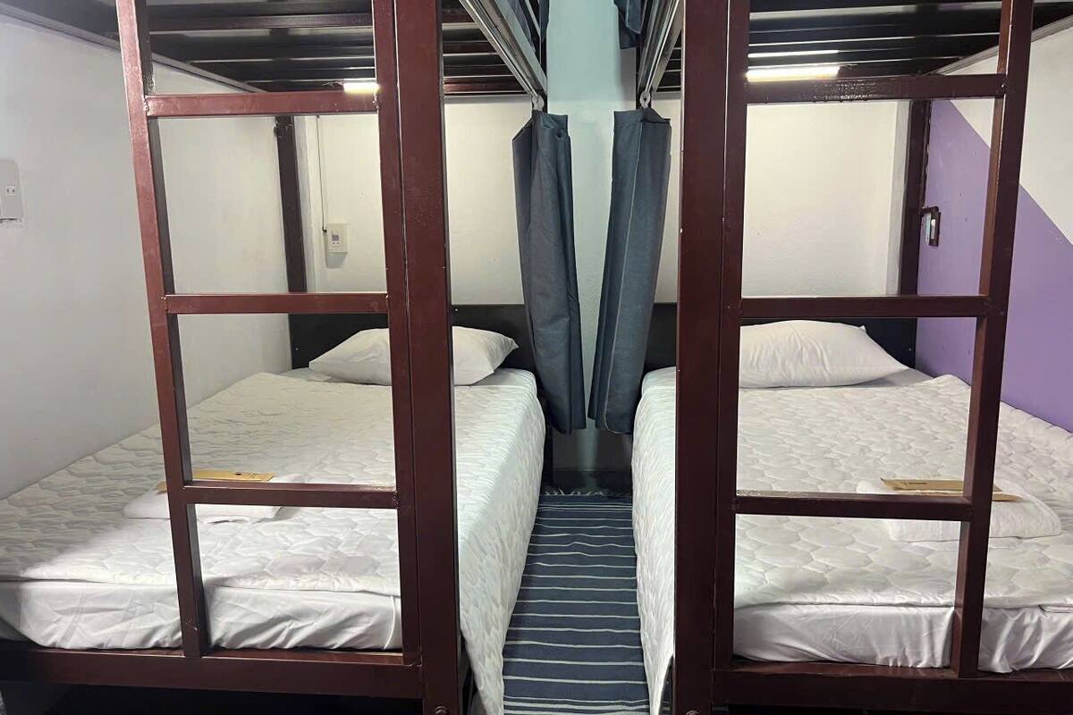 Basic Shared Dormitory, Garden View | Laptop workspace, blackout drapes, iron/ironing board, free WiFi