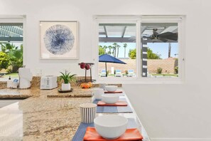 Dining - NEW Listing: Saltwater Pool & Spa, Fire Pit, Views (Palm Springs)