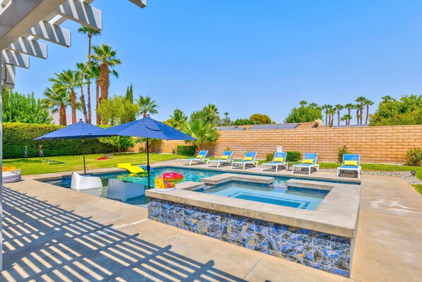 A heated pool