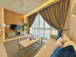 Comfort Apartment, 1 Bedroom | Living area | Flat-screen TV
