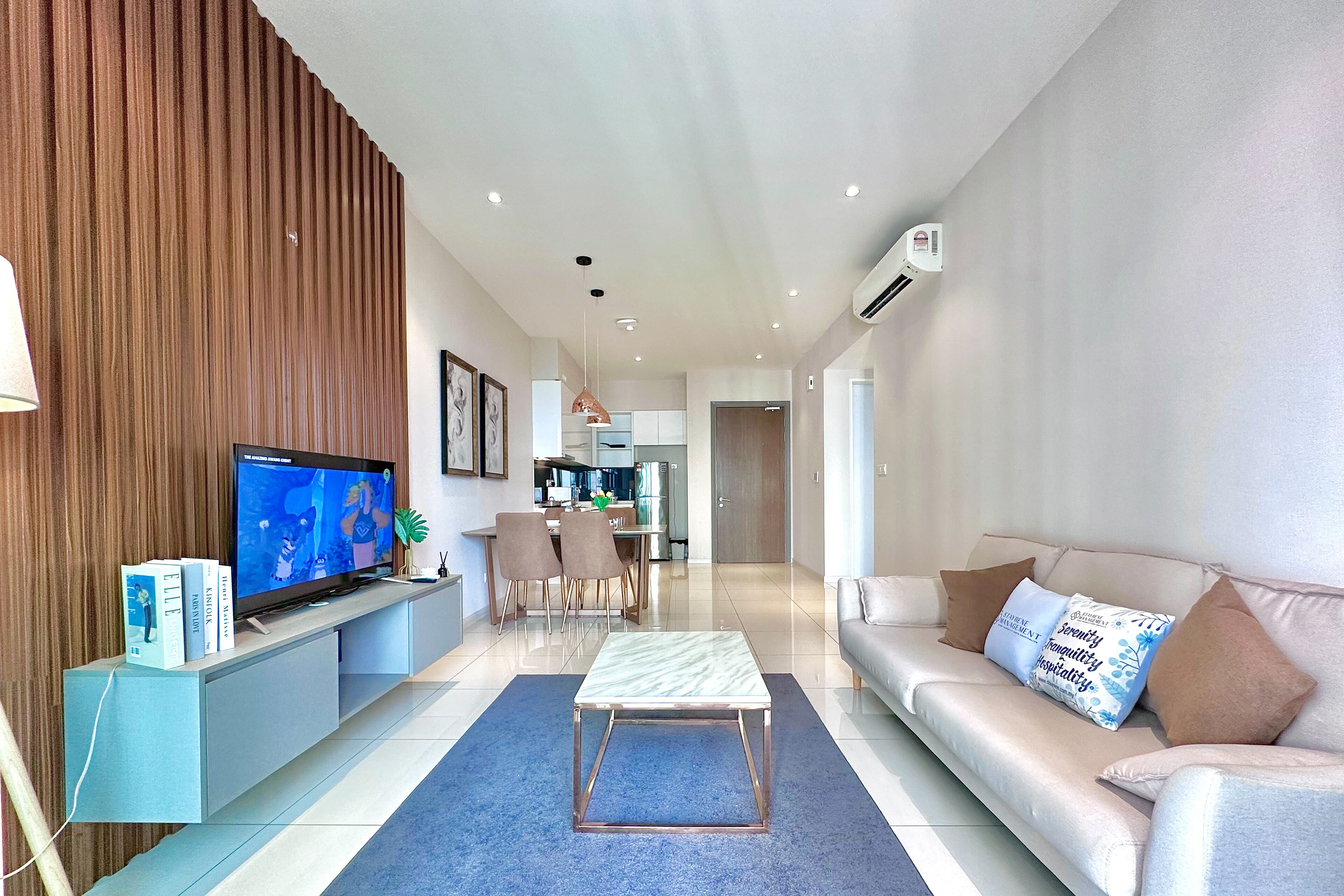 Superior Condo, 2 Bedrooms, Balcony | Living area | Flat-screen TV