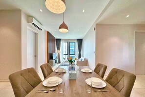 Condo, 3 Bedrooms, City View | Private kitchen | Fridge, microwave, stovetop, electric kettle - Elysia Park Residence by Stayrene  (Iskandar Puteri)
