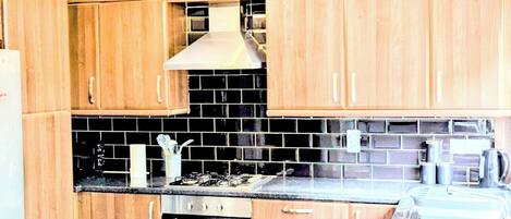 Microwave, oven, stovetop, dishwasher