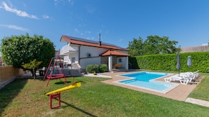 A heated pool