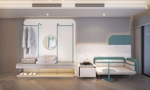 Frigobar, cofres nos quartos, Wi-Fi de cortesia, roupa de cama