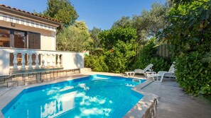 A heated pool