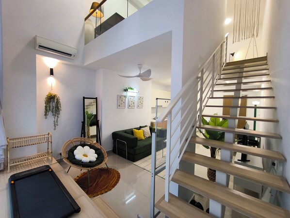 Departamento, 1 habitación | Área de sala de estar