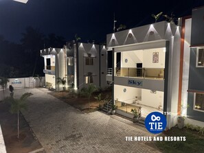 Vue sur la campagne depuis l’hébergement