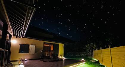 Shikino-an Itoshima 1300 ㎡ Panoramic open-air bath in the great nature! Parking 5+ Sauna Dedicated BBQ Pets allowed