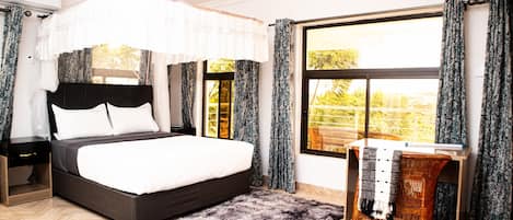 Deluxe Double Room, Balcony, Garden View | Iron/ironing board, free WiFi