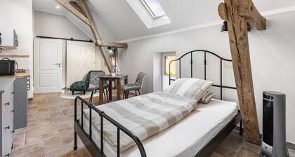 Studio '8' mit gemeinsamer Terrasse, WLAN und Klimaanlage