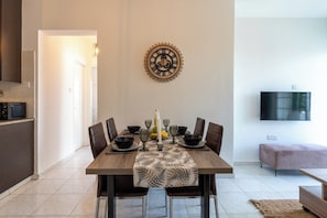 Apartment, 2 Bedrooms, Kitchen, City View | In-room dining - Araminta 2-Bedroom Apartment in Larnaca (Larnaca)