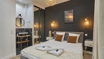 Apartamento | 1 quarto, espaço de trabalho para notebook