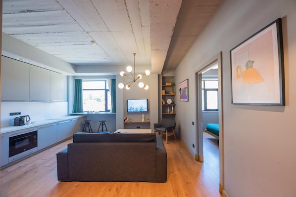 Appartement, 1 chambre, vue ville | Salle de séjour