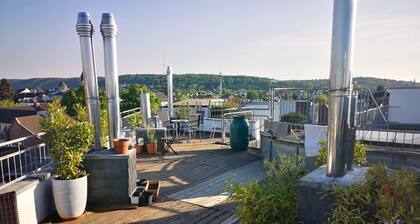 Zentrumsnahe großzügige Wohnung mit Rheinblick