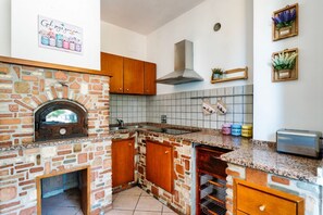 Fridge, microwave, toaster, ice maker