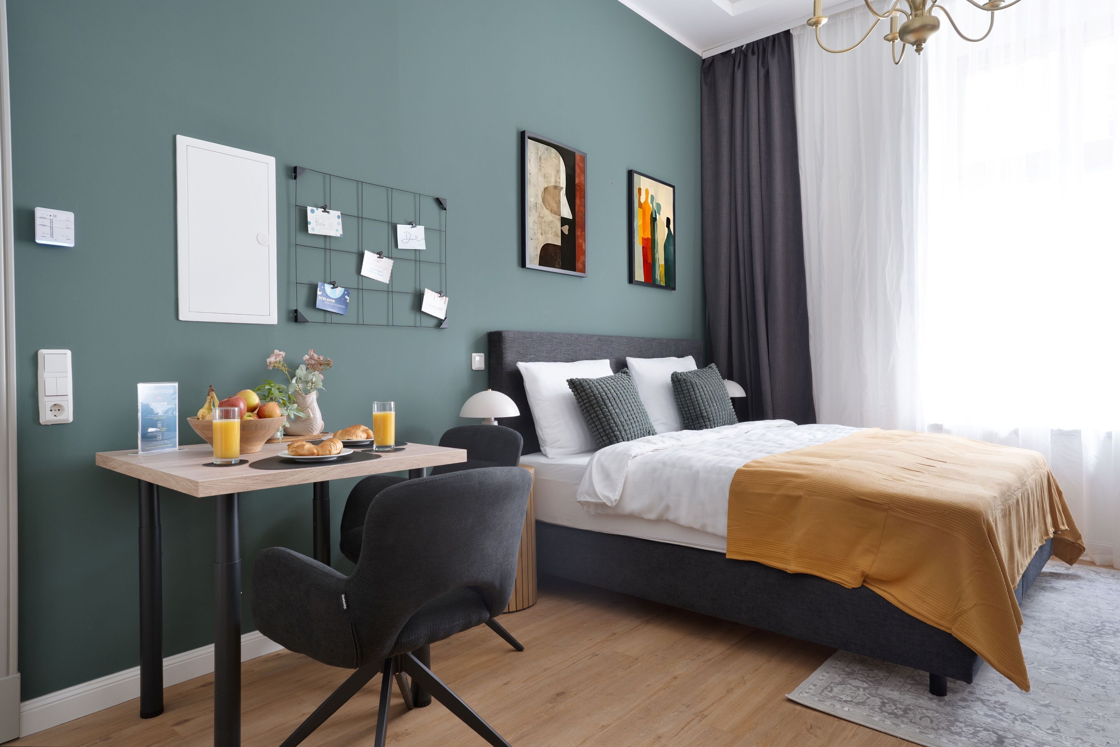 Deluxe-studiolejlighed - 1 queensize-seng | Gratis Wi-Fi