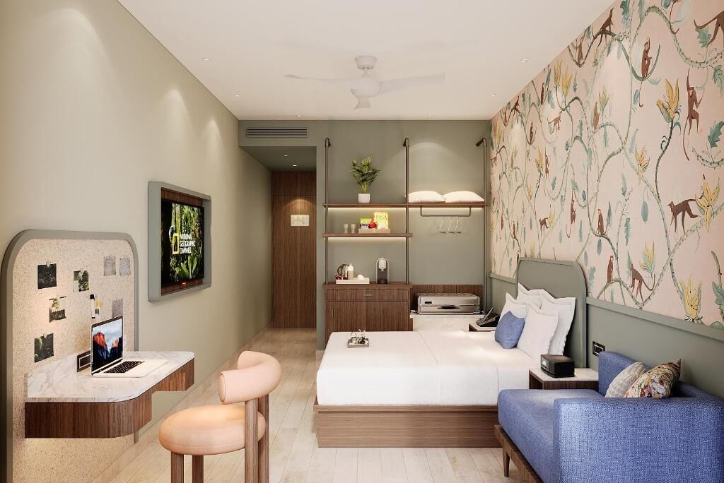 In-room safe, desk, laptop workspace, blackout drapes