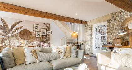 Charming house with fireplace near beach in Barneville-Carteret