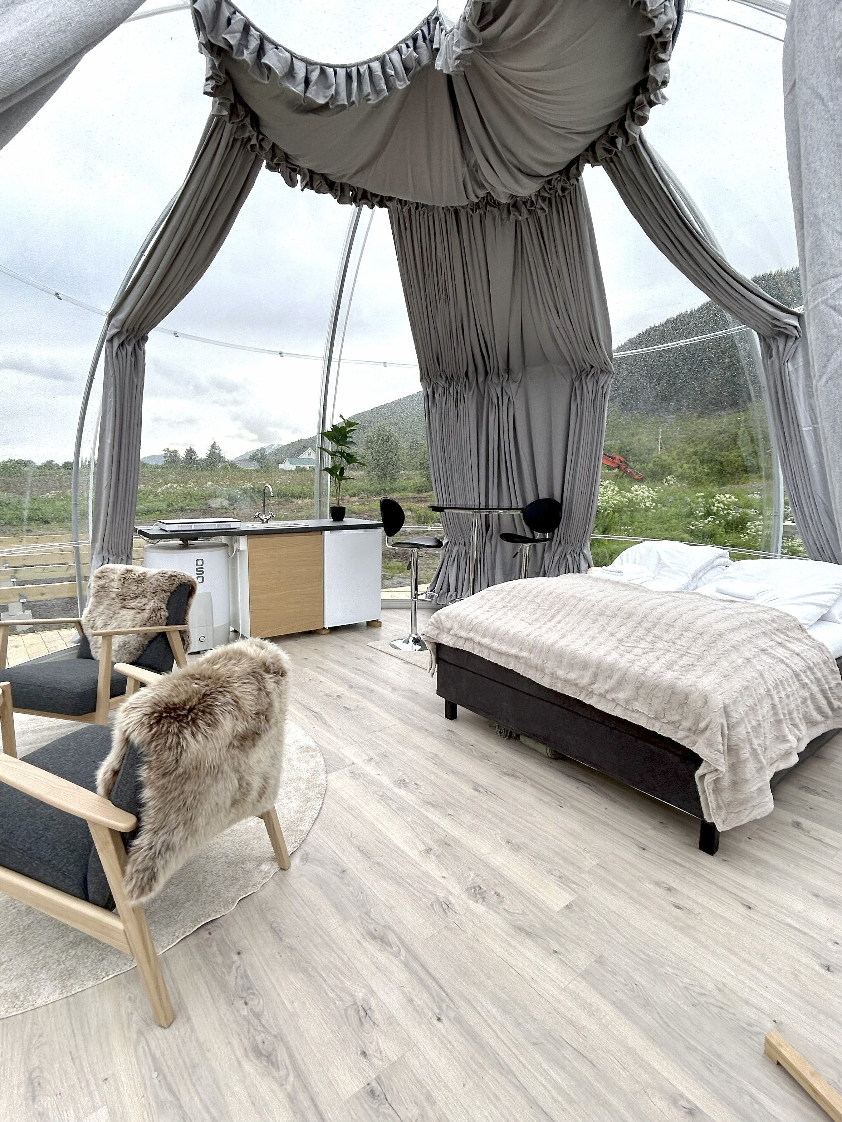 Luksus-bungalow - terrasse - havudsigt