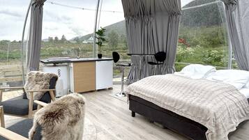 Lyxbungalow - uteplats - havsutsikt