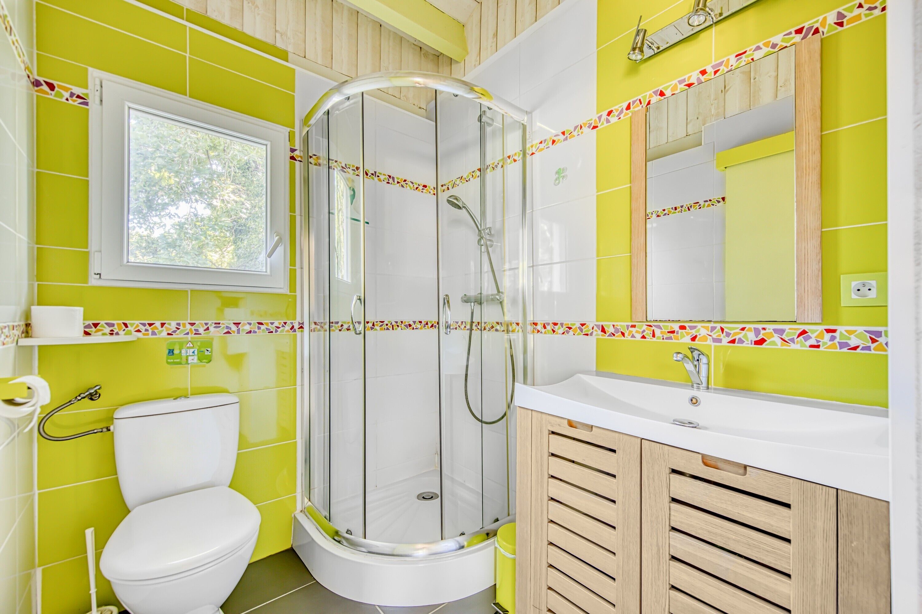 Een douche, een haardroger