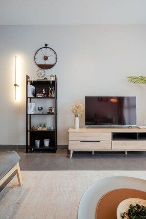 Superior Apartment, 2 Bedrooms, Balcony, City View | Living area - Ciao Sentrio Pandan KLCC Apartments (Kuala Lumpur)