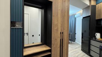 公寓, 城市景 | 高級寢具、羽絨被、Select Comfort 床墊、房內夾萬