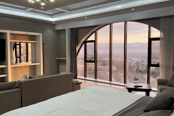 Phòng Suite Superior, quang cảnh núi | Bộ đồ giường cao cấp, chăn bông, nệm Select Comfort