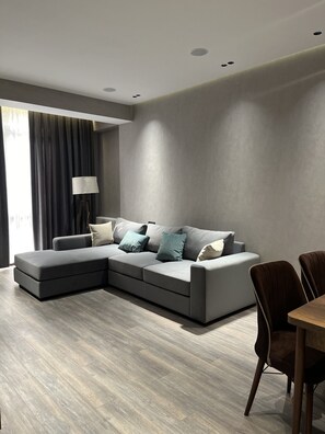 Apartment, City View | Living area - Panorama Hotel (Dushanbe)