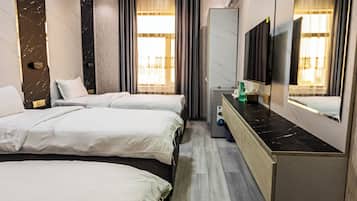 Superior Triple Room, City View | Premium bedding, down duvets, Select Comfort beds, in-room safe