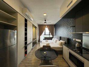 Deluxe Studio, 2 Queen Beds, Balcony, City View | View from room