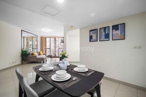 Apartment, 3 Bedrooms, Balcony | Dining room - Alira by Kozystay - Epicentrum (Jakarta)