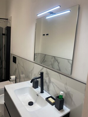 淋浴设施、吹风机、坐浴桶、毛巾